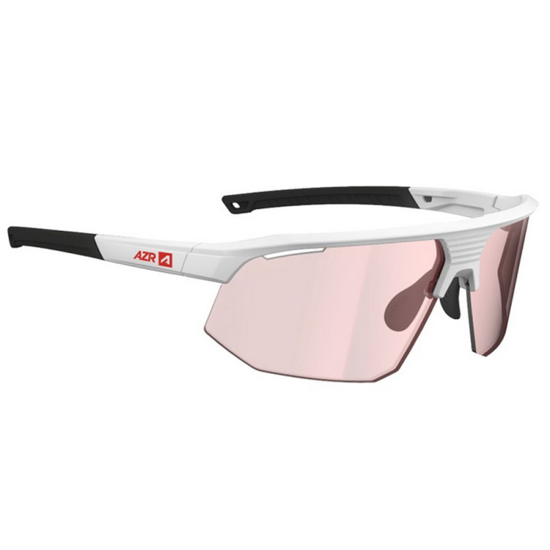 Gafas AZR Kromic Arrow RX Blanc Verni / Lente Fotocromática Iris Rojo 0-3