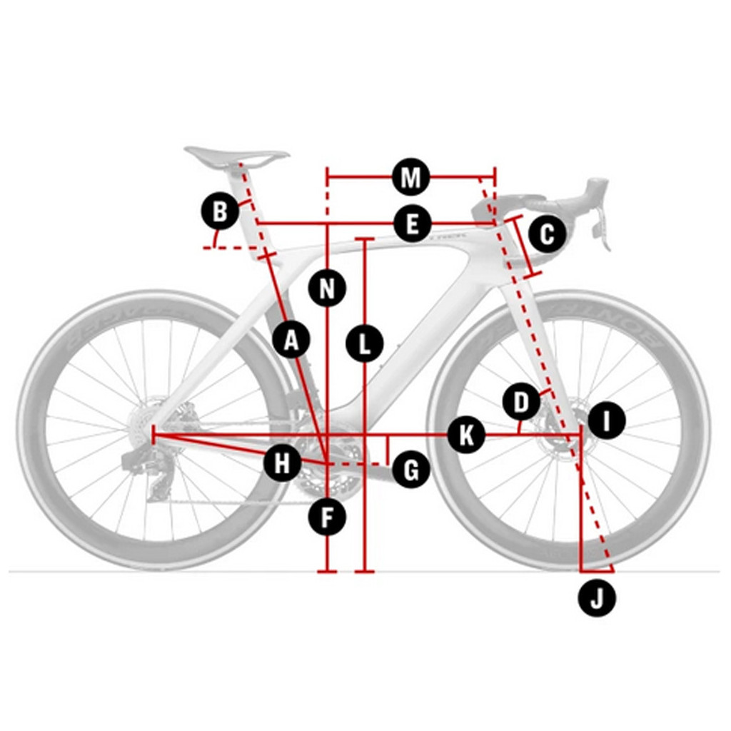Kit cuadro carretera Trek Madone SL Gen Dark Carmine Talla 54