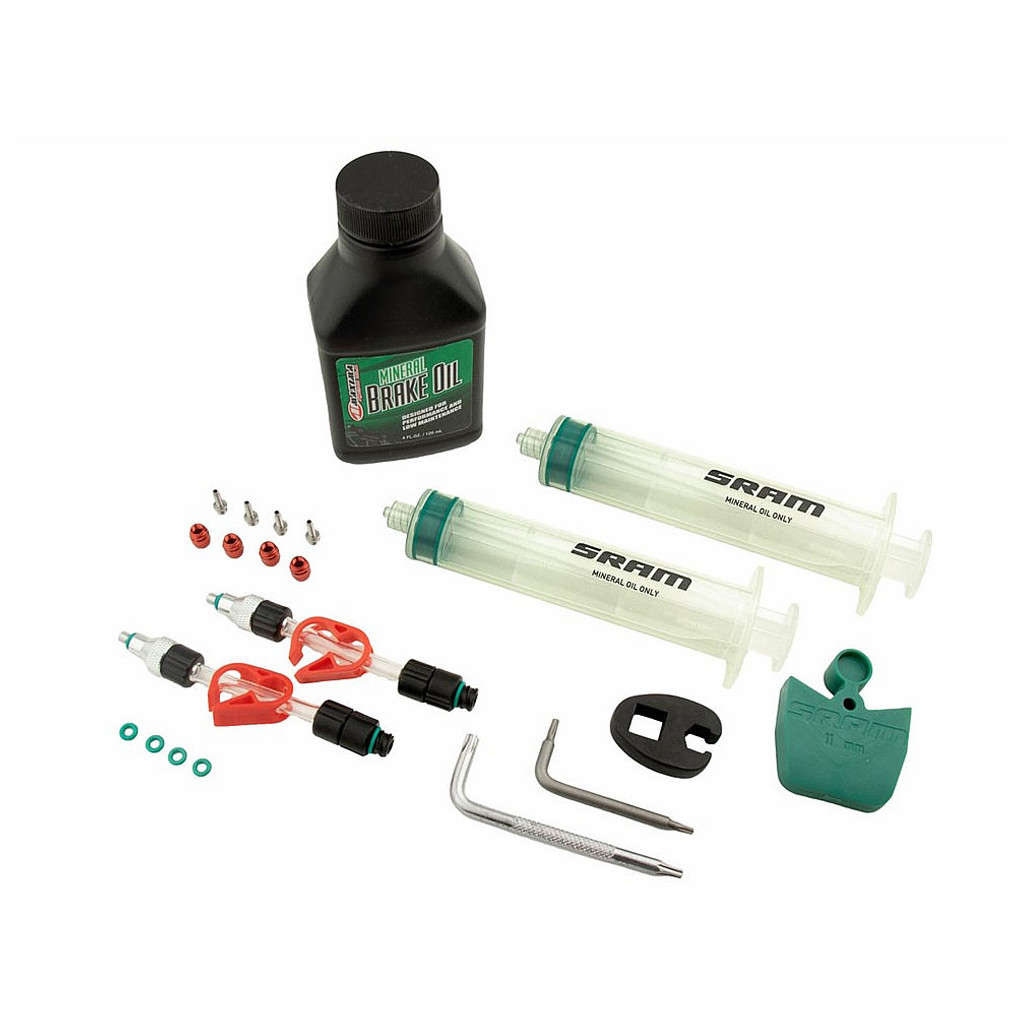 Kit De Purga Para Frenos De Disco SRAM/Avid - Incluye Jeringas, Líquido DOT 5.1, Herramientas Y Accesorios