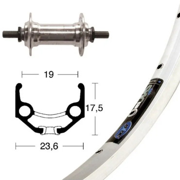 Roue arrière 28x1.75 Winora...