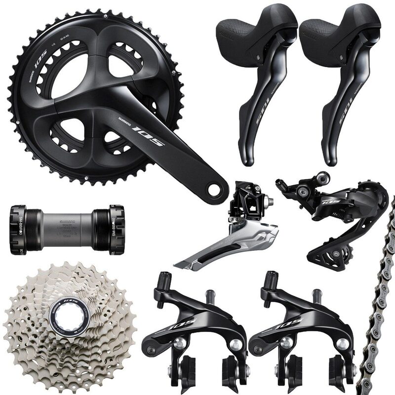 Groupe complet vélo route Shimano 105 R7000 2x11v Groupe complet vélo route Shimano 105 R7000 2x11v