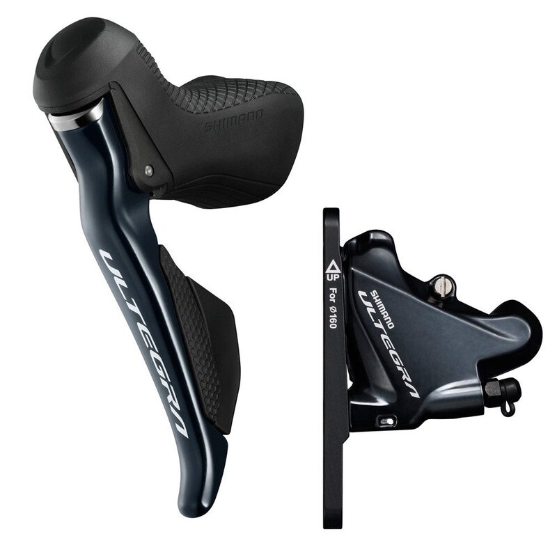Poignée vélo route Shimano Ultegra DI2 11V Hydraulique avec Etrier frein Flat Mount