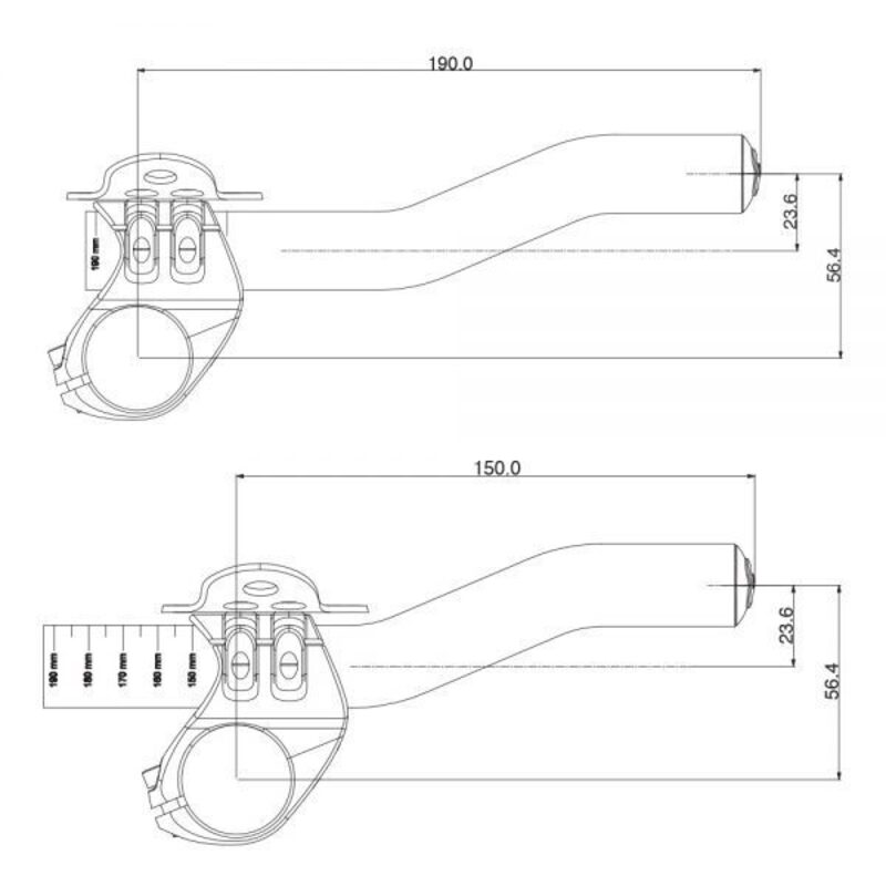 Prolongateurs triathlon Deda Superzero TT 2019