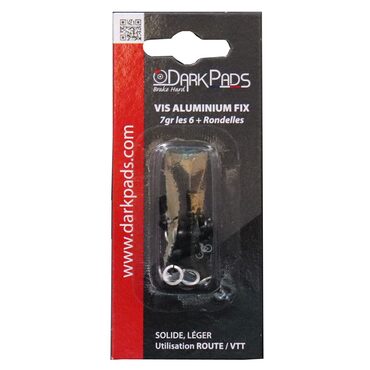 Lot de 6 vis aluminium Darkpads pour disque de frein