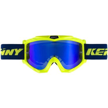 Masque VTT et BMX Kenny Track + jaune-bleu 2019