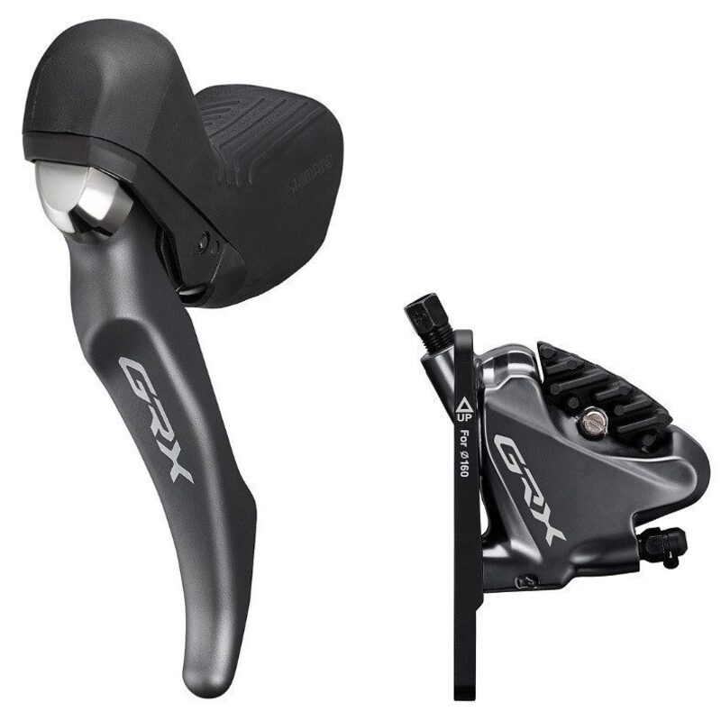 Poignée gauche double plateau Shimano GRX ST-RX810 avec étrier de frein flat mount 1000mm Poignée gauche double plateau Shimano GRX ST-RX810 avec étrier de frein flat mount 1000mm