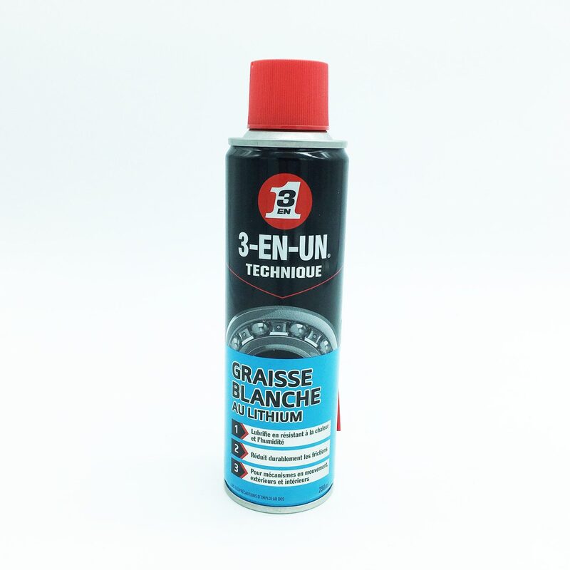 Graisse blanche au lithium WD-40 3 en 1 250 ml Graisse blanche au lithium WD-40 3 en 1 250 ml