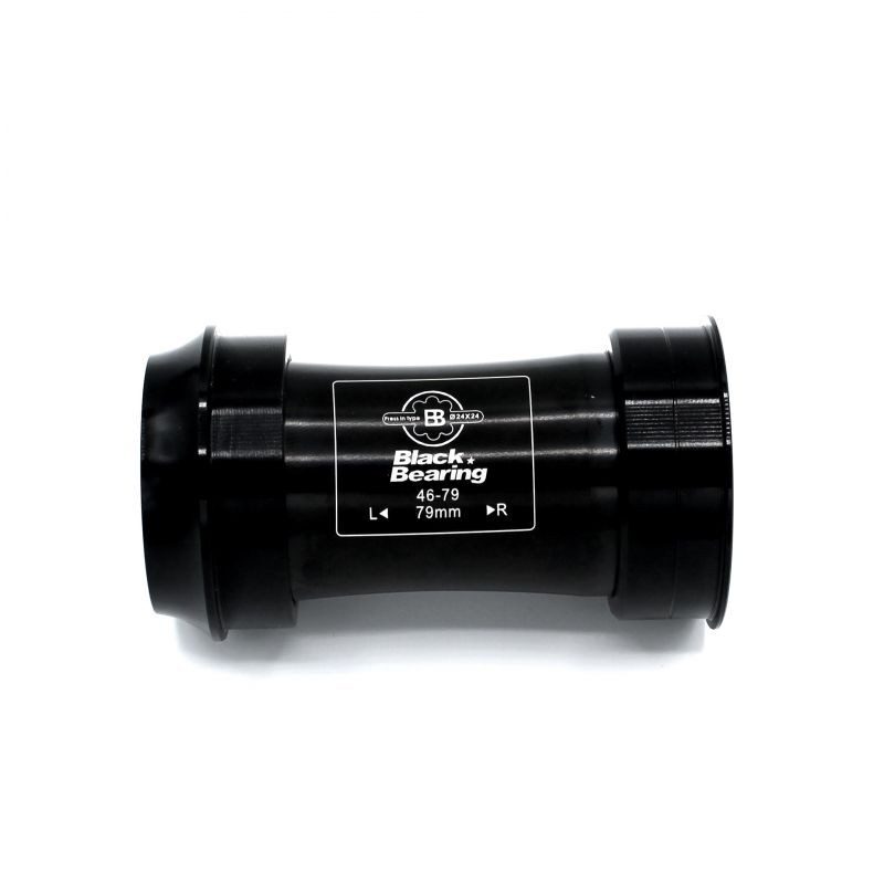 Boitier de pédalier BlackBearing B5 BBRight 46x79 mm axe 24 mm et GXP acier