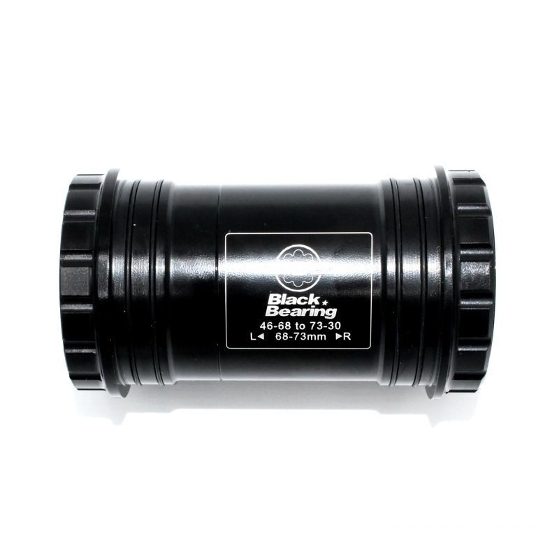 Boitier de pédalier BlackBearing B5 Pressfit30 46x68-73 mm axe 30 mm acier
