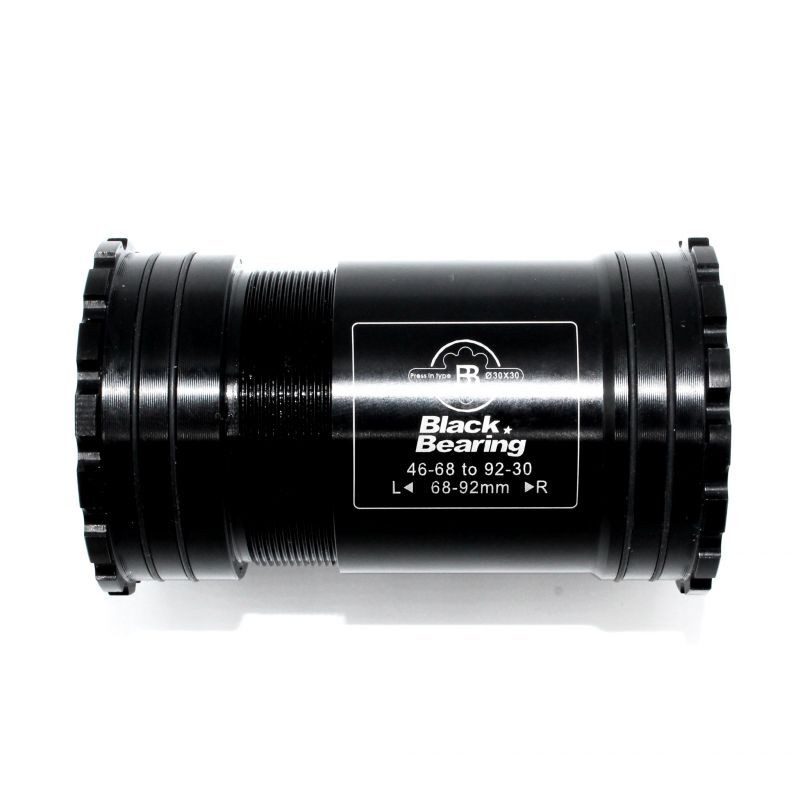 Boitier de pédalier BlackBearing B5 BB386 EVO 46x68-92 mm axe 30 mm acier