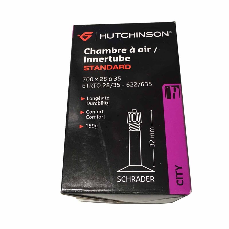 Chambre à air vélo route Hutchinson Innertube Standard 700x28 à 35 valve Schrader Chambre à air vélo route Hutchinson Innertube Standard 700x28 à 35 valve Schrader