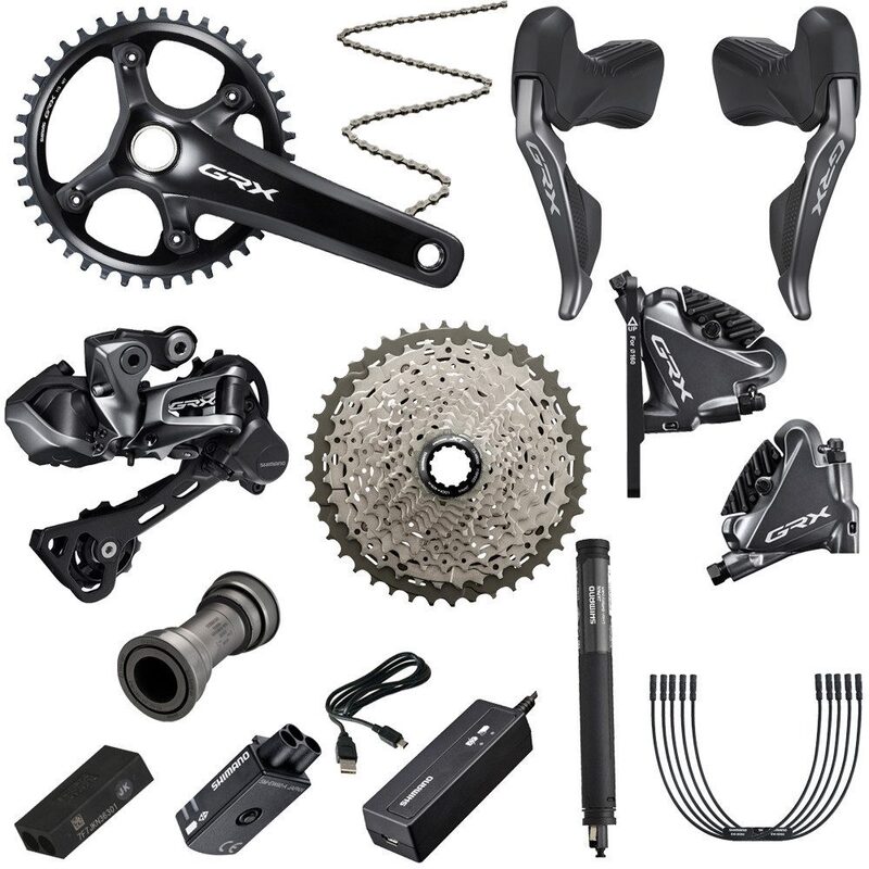 Groupe électrique Gravel Shimano GRX Di2 RX815 Disc 1X11 vitesses 3 ports Groupe électrique Gravel Shimano GRX Di2 RX815 Disc 1X11 vitesses 3 ports