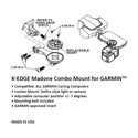 Support K-Edge Garmin pour cintre intégré Trek Madone/Emonda Combo Mount Support K-Edge Garmin pour cintre intégré Trek Madone/Emonda Combo Mount