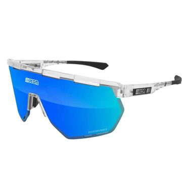 Lunettes vélo Scicon Aerowing Crystal Gloss Multimirror Blue