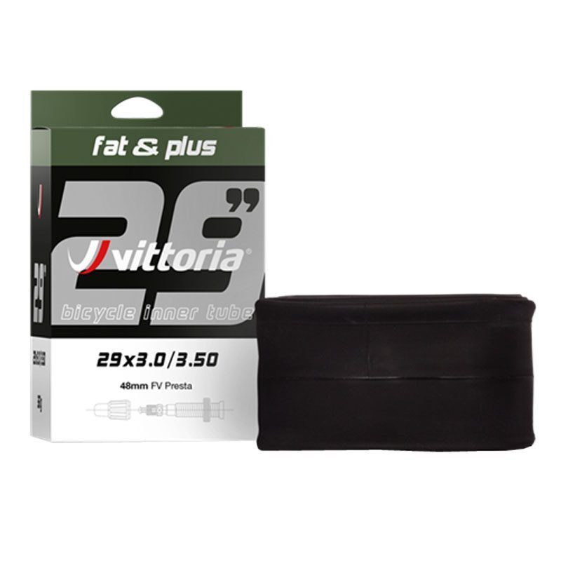 Chambre à air VTT 29 pouces Vittoria Fat et Plus 27.5x3.00/3.50 valve Schrader