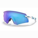 Lunettes vélo Oakley Encoder Polished White/Prizm Sapphire Lunettes vélo Oakley Encoder Polished White/Prizm Sapphire