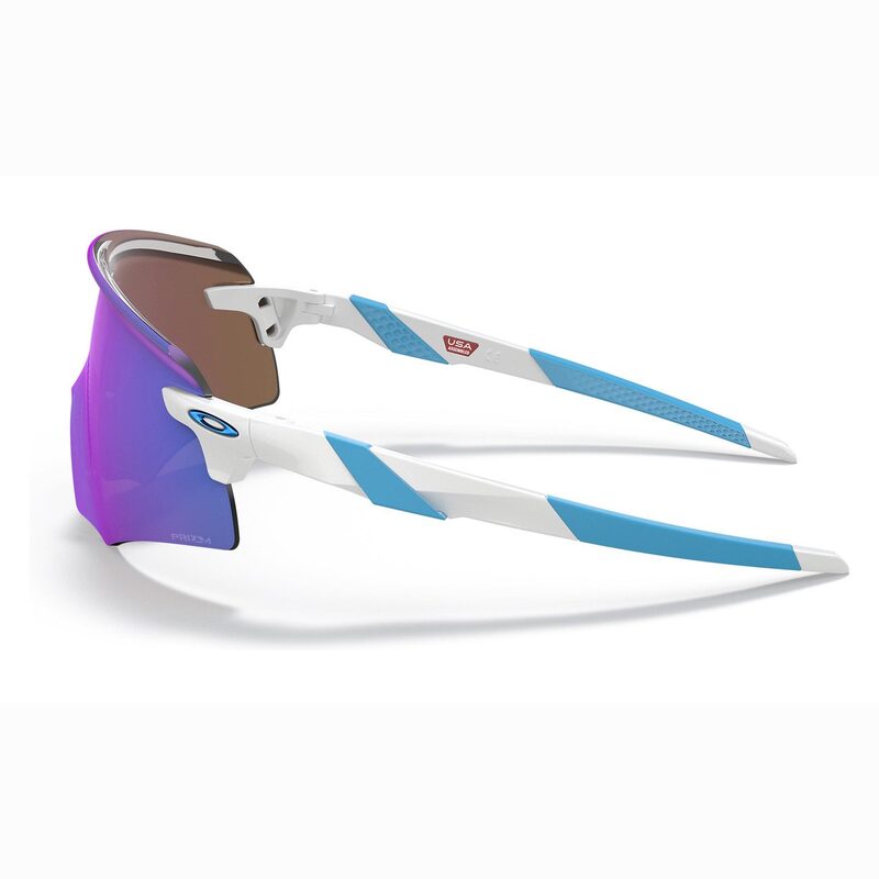 Lunettes vélo Oakley Encoder Polished White/Prizm Sapphire