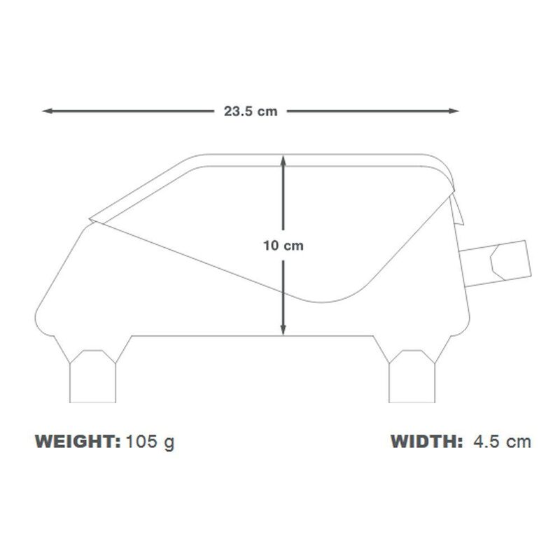 Sacoche de selle bikepacking Apidura Racing Top Tube 1L