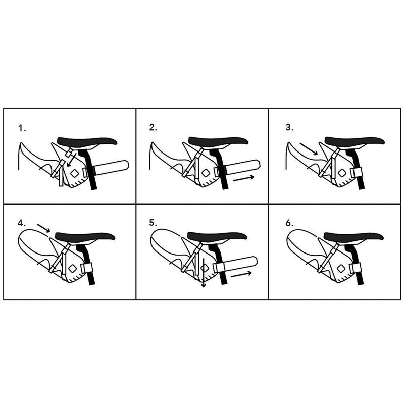 Sacoche de selle bikepacking Restrap Saddle Bag 8 litres Orange