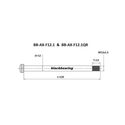 Axe roue avant BlackBearing - 12 mm - 120 - M12x1,5 - 13 mm QR