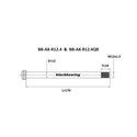 Axe de roue arrière BlackBearing - 12 mm - 170 mm - M12x1,5 - 19 mm QR Axe de roue arrière BlackBearing - 12 mm - 170 mm - M12x1,5 - 19 mm QR