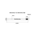 Axe de roue arrière BlackBearing - 12 mm – 228,5 - M12x1,5 - 19 mm QR Axe de roue arrière BlackBearing - 12 mm – 228,5 - M12x1,5 - 19 mm QR