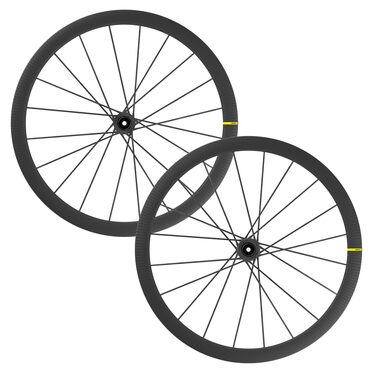Roues vélo route carbone à boyaux Mavic Cosmic Ultimate Disc 2021