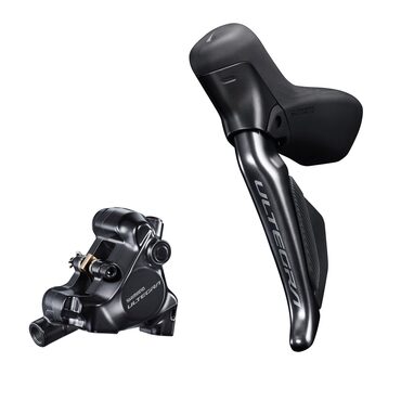 Linkerhandgreep Shimano Ultegra DI2 12V R8170 hydraulisch met Flat Mount remklauw