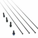 Kit 4 rayons roue vélo route Wind 40 DB avant droit / arrière gauche