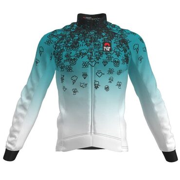 Maillot vélo manches longues Slopline Petrol Rain