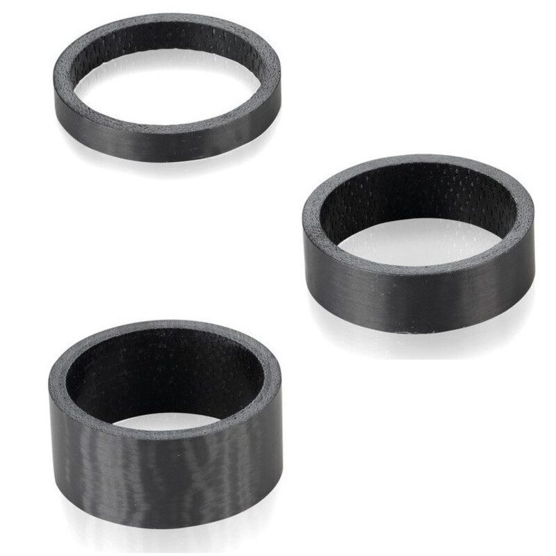 Entretoises carbone de direction vélo route et VTT 1 pouce 1/8ème Entretoises carbone de direction vélo route et VTT 1 pouce 1/8ème