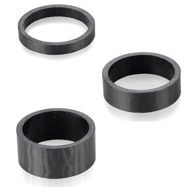 Entretoises carbone de direction vélo route et VTT 1 pouce 1/8ème