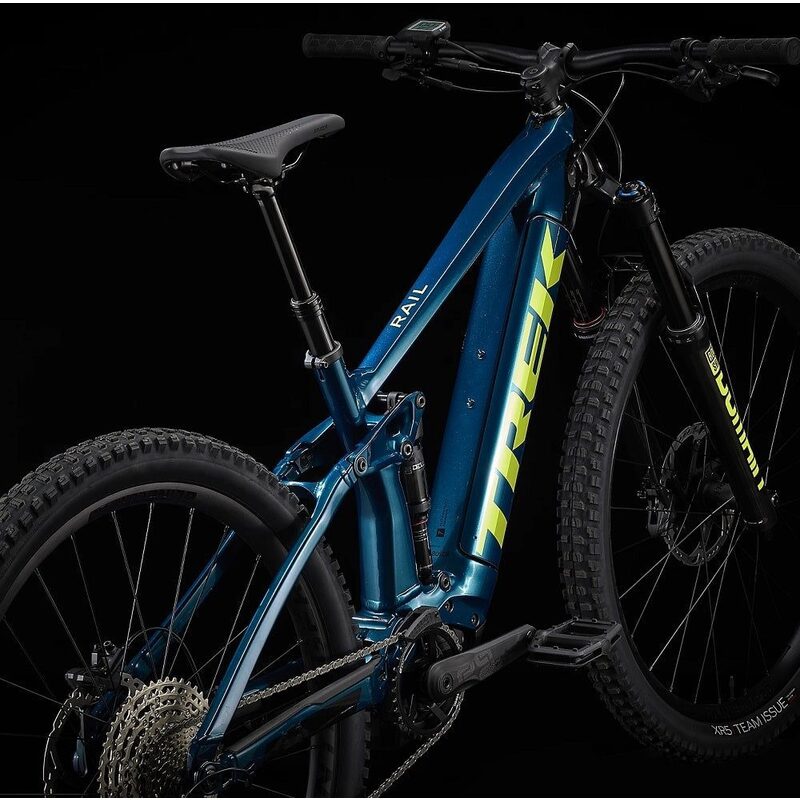 VTT électrique Enduro 29 pouces Trek Rail 7 Dark Aquatic/Trek Black 2022
