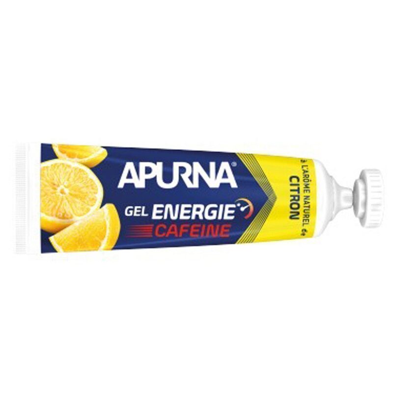 Boîte de 4 gels énergétiques + 1 gratuit - Apurna Gel Energie Citron Caféine