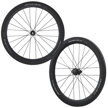 Roues vélo route carbone Shimano WH-R9270-C60 à boyaux
