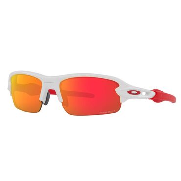 Lunettes vélo enfant Oakley Flak XXS Matte White / Prizm Ruby