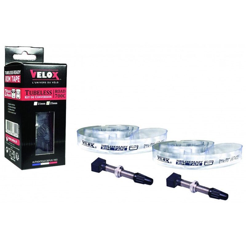 Kit de conversion Tubeless Velox route et Gravel 700C 25 mm