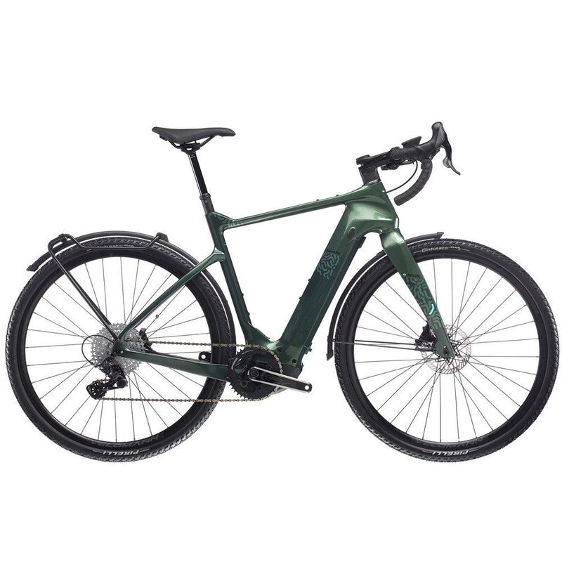 Bicicleta Gravel eléctrica Bianchi E-Arcadex Tourer Shimano GRX600 Bosch 500 Wh GL Forest 2023