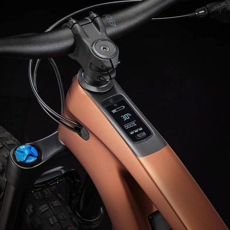 VTT électrique tout suspendu Trek Fuel EXe 9.7 Matte Pennyflake 2023