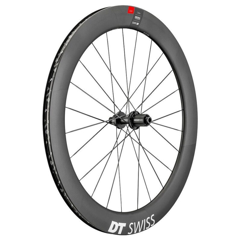 Roues vélo carbon DT Swiss ARC 1100 DICUT DiscBrake 62 Tubeless Ready