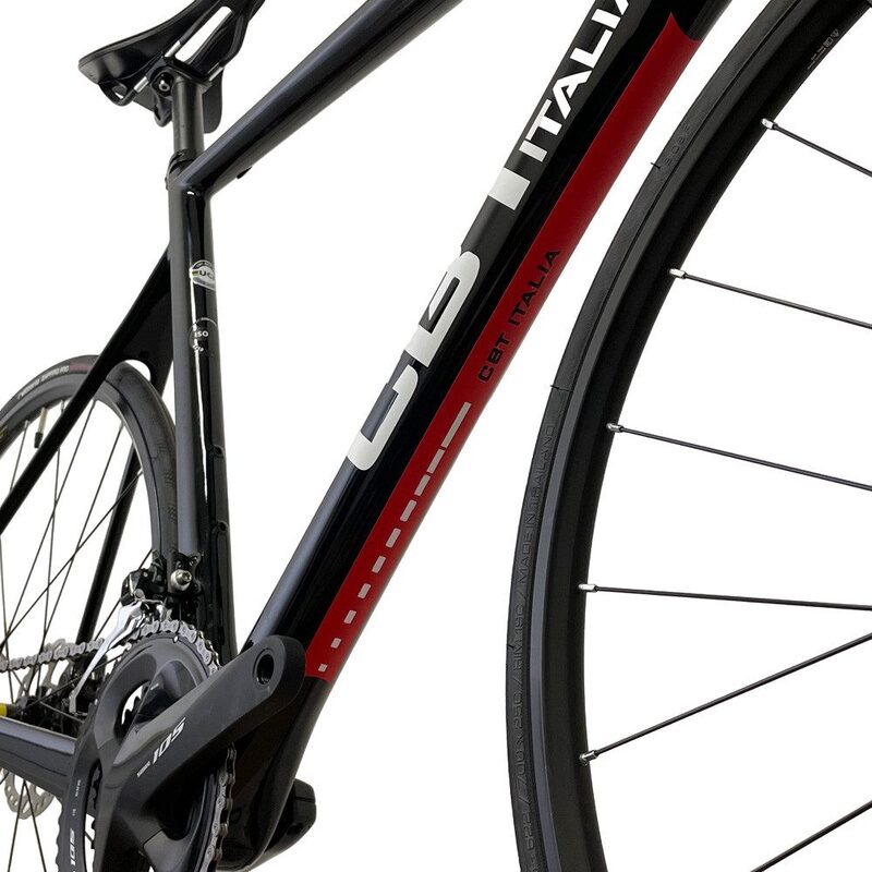 Vélo route CBT Italia Necer Plus Disc Shimano 105 11v Grafic RED-BIA 2023
