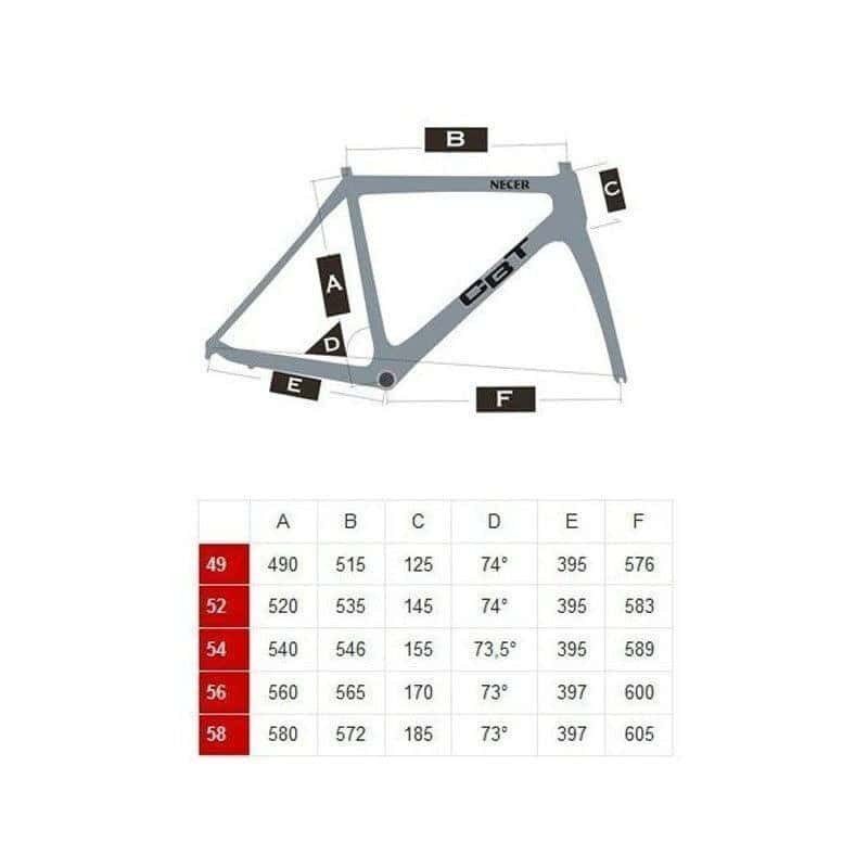Vélo route CBT Italia Necer Plus Disc Shimano 105 11v Grafic RED-BIA 2023