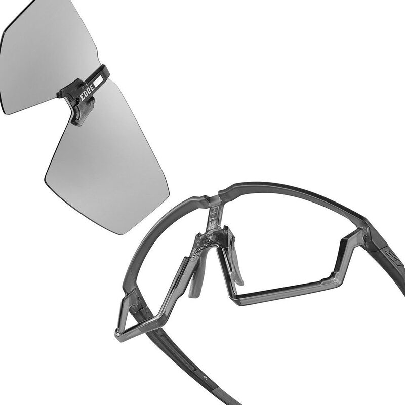 Lunettes vélo photochromiques Julbo Edge Noir Translucide Réactiv 0-3